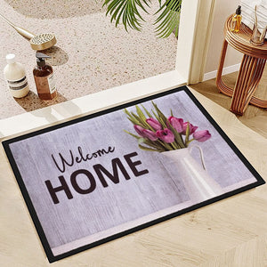 40X60cm 3D Wood Grain Flower Floor Mat Entrance Door