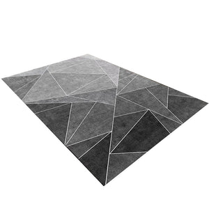 40X60cm Grey Geometric Living Room Tea Table Home Carpet Floor Mat