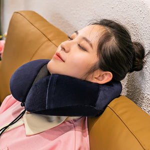 Soft Travel Pillow U Shaped Memory Foam Neck Cushion