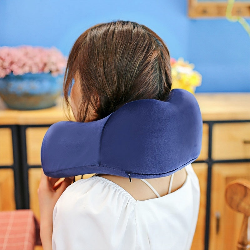 Soft Travel Pillow U Shaped Memory Foam Neck Cushion