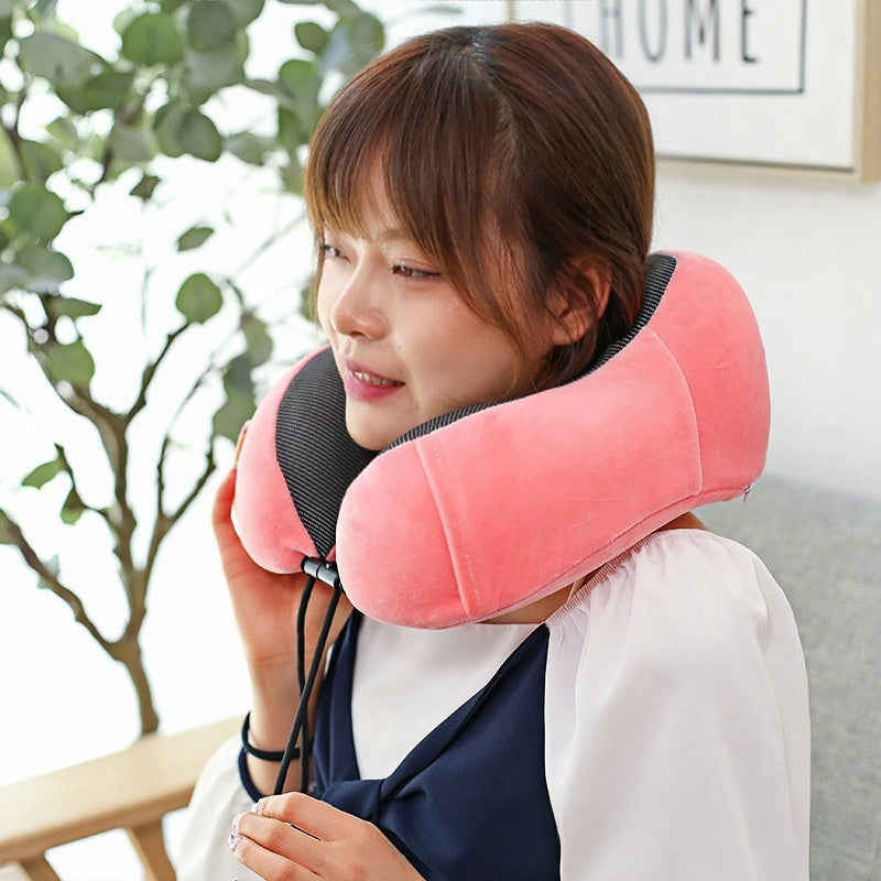 Soft Travel Pillow U Shaped Memory Foam Neck Cushion