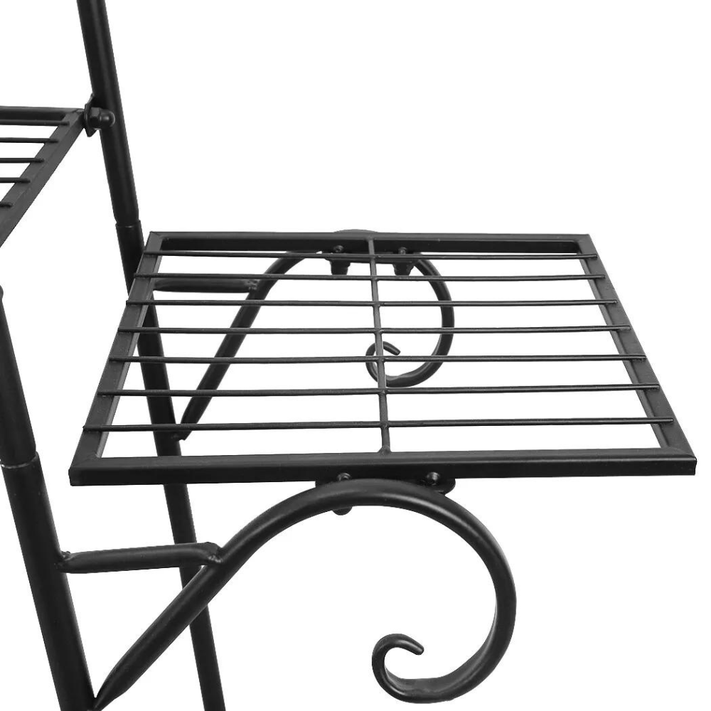 9 Tier Metal Plant Shelf Stand Multilayer Potted Display Rack Patio