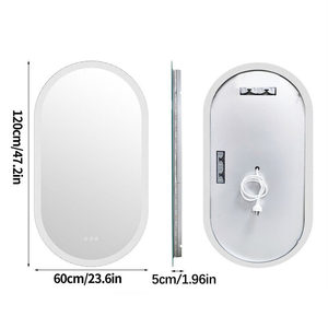 Led Backlit Bathroom Mirror Touch Sensor 3 Color Dimmable Defog Function