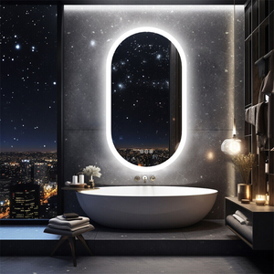 Led Backlit Bathroom Mirror Touch Sensor 3 Color Dimmable Defog Function