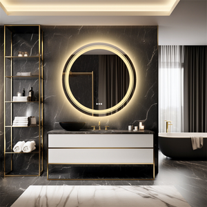 Waterproof Round Design Smart Led Bathroom Mirror