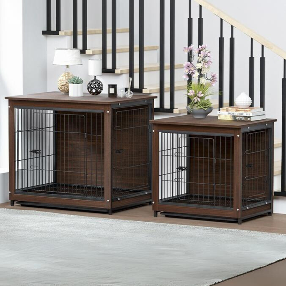 Stylish High End Wooden Dog Crate Table Kennel