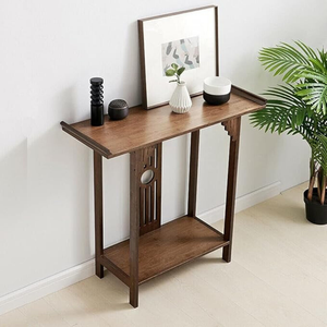 Vintage Wood Console Table With Drawer For Entryway Or Living Room