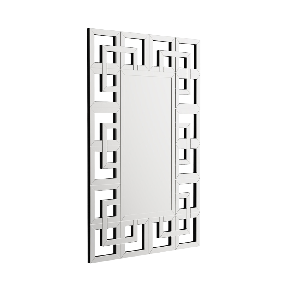 Decor Art Wall Mirror Living Room Bathroom Vanity Silver