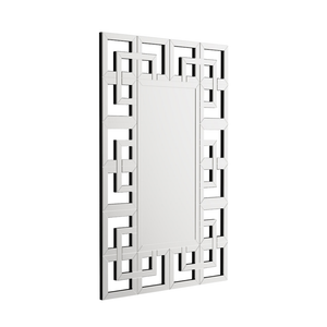 Decor Art Wall Mirror Living Room Bathroom Vanity Silver