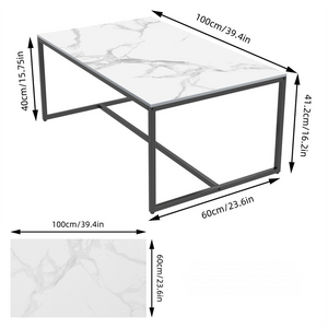 Rectangular Marble Coffee Table