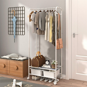 Heavy Duty Industrial Pipe Clothes Rack With Wheels