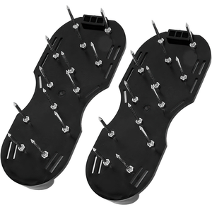 Garden Nail Shoes Yard Grass Cultivator Lawn Aerating Spikes Sandals With Adjustable Straps