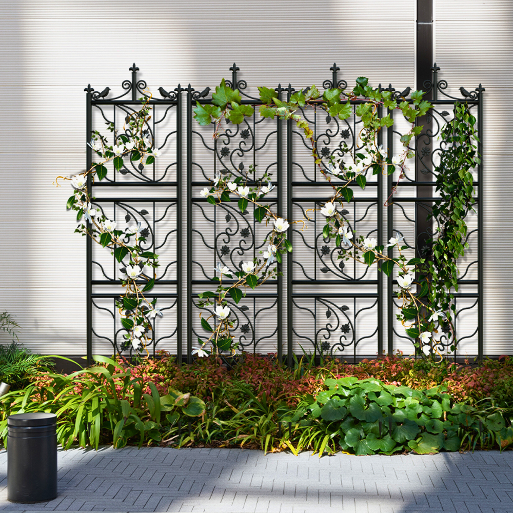 Metal Garden Trellis Tall Plant Climbing Lattice Fence