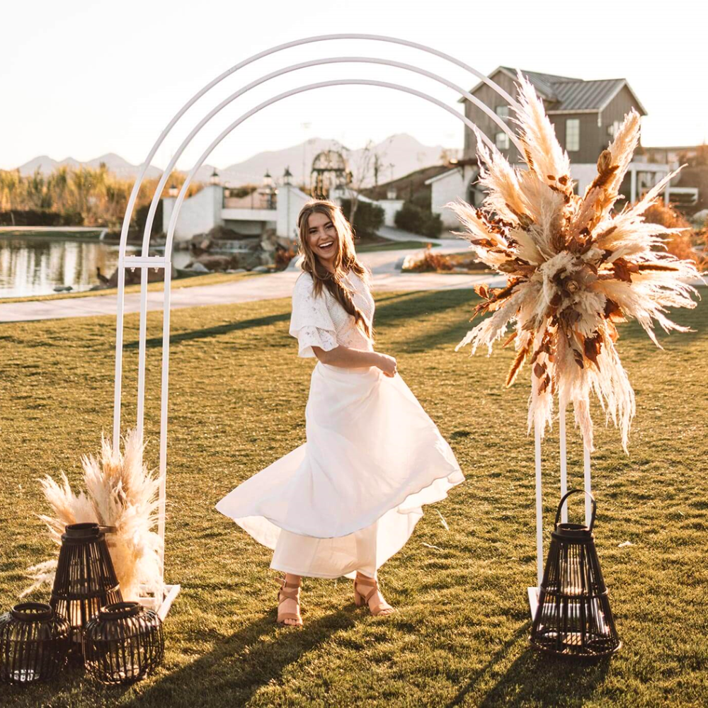 Metal Backdrop Arch Stand Wedding Bridal Garden