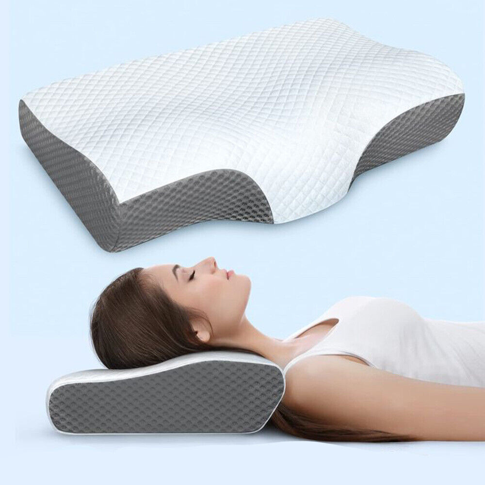 Cervical Memory Foam Pillow Neck Pillows Contour Rebound Pain Relief Support New