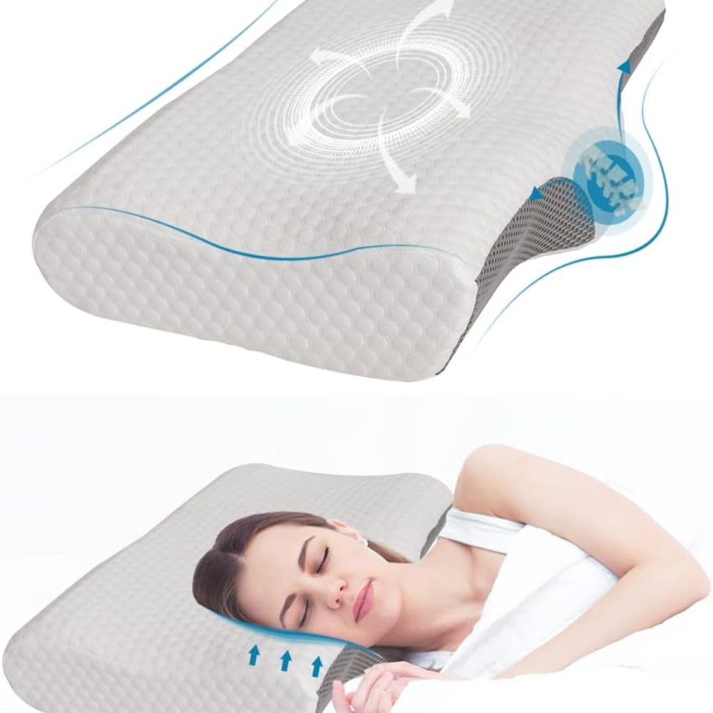 Cervical Memory Foam Pillow Neck Pillows Contour Rebound Pain Relief Support New