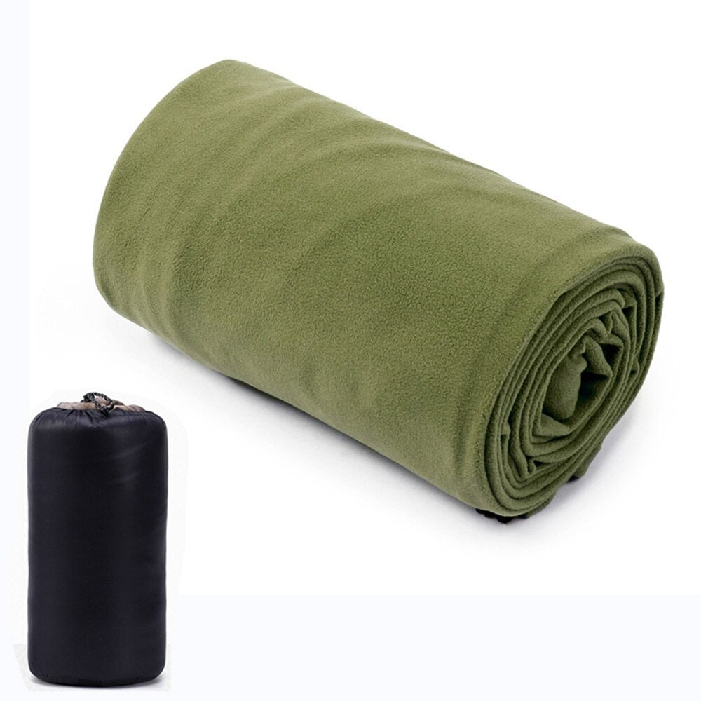 Ultra Light Portable Fleece Sleeping Bag Liner For Outdoor Camping