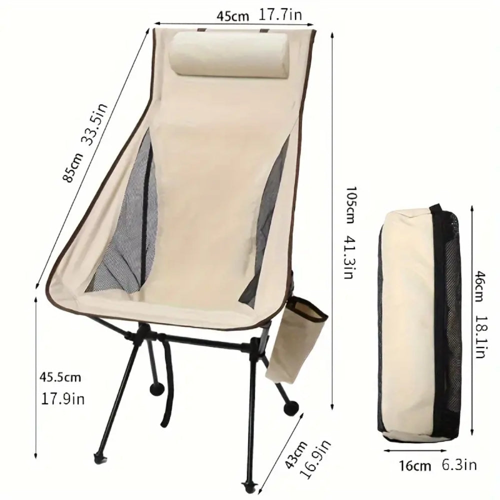 Ultra Light Camping Chair With Headrest