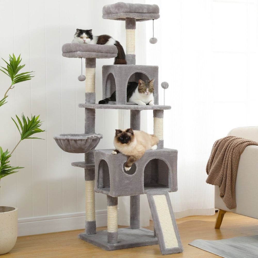 Premium Cat Tree With Multilevel Design And Cozy Condo For Cats Kittens