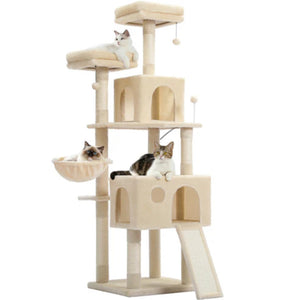 Premium Cat Tree With Multilevel Design And Cozy Condo For Cats Kittens