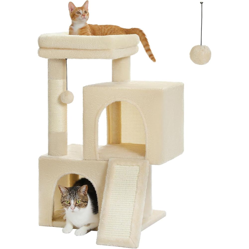 Pet Cat Tree Tower Condo Wood Scratcher With Scratching Post For Cats Climbing