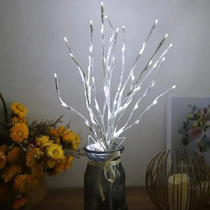 Led White Birch Branch Light For Festive Home And Wedding Decor