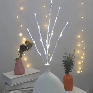 Led White Birch Branch Light For Festive Home And Wedding Decor