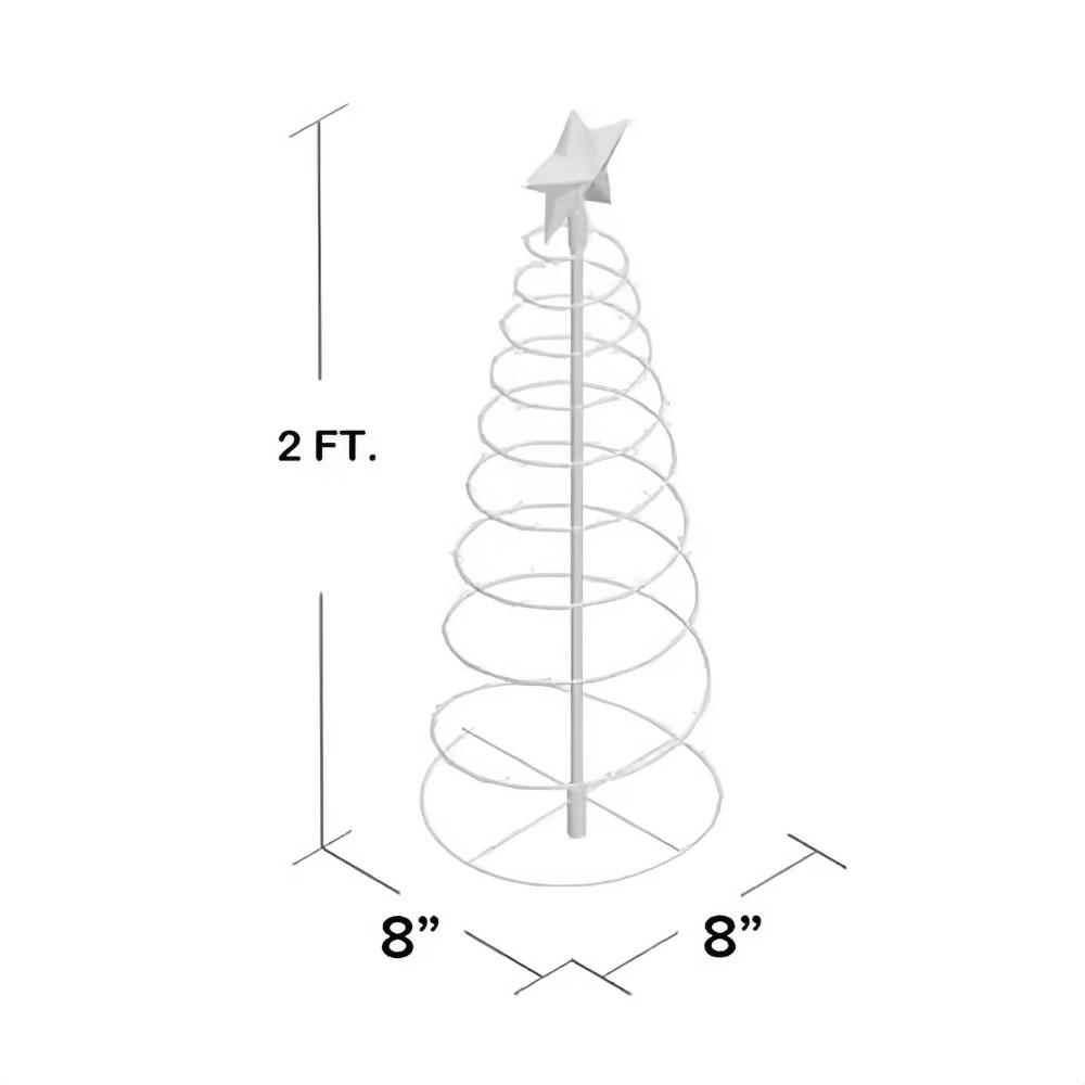 Festive Solar Christmas Tree Lights For Outdoor Garden Scene