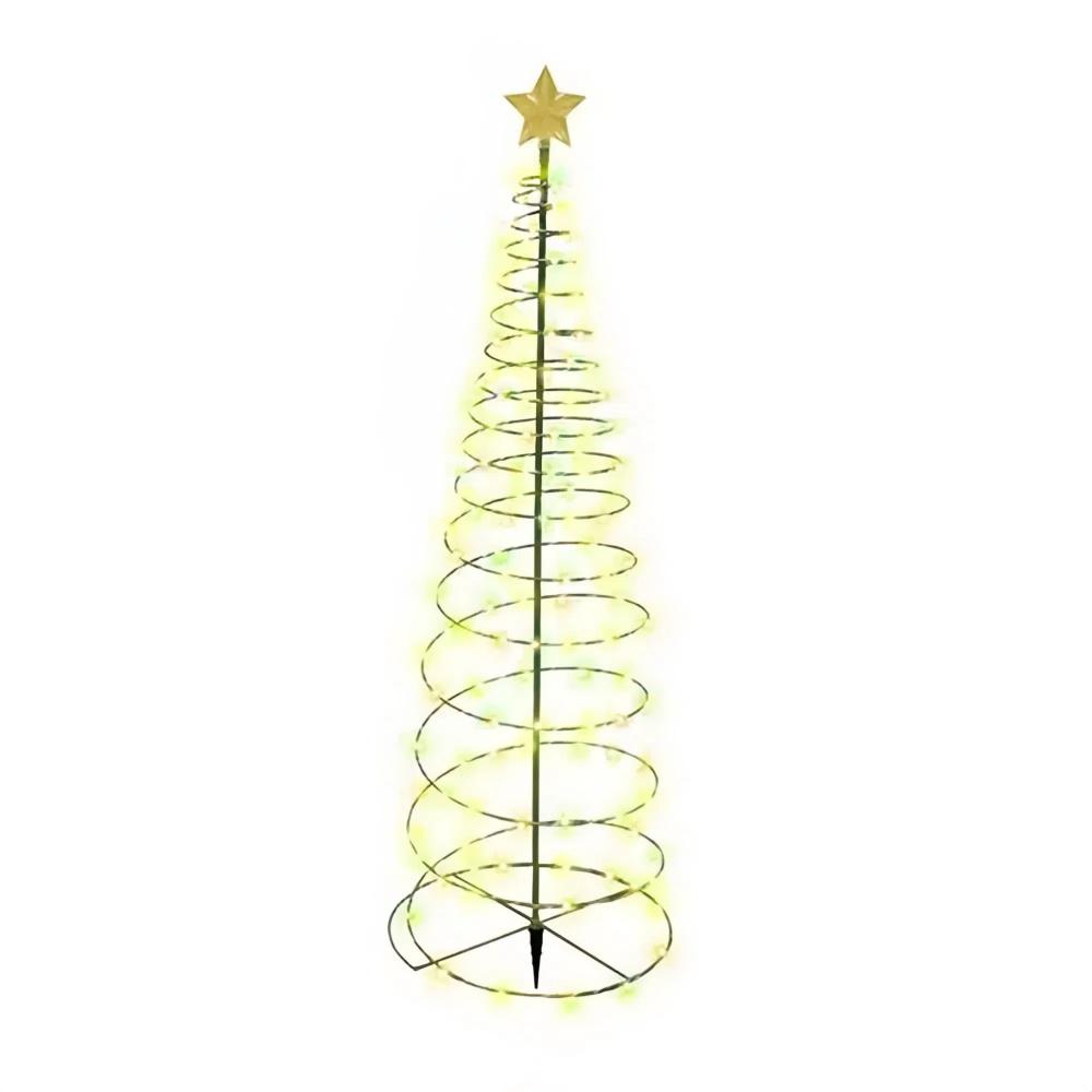 Festive Solar Christmas Tree Lights For Outdoor Garden Scene