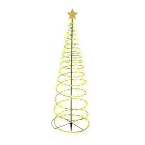 Festive Solar Christmas Tree Lights For Outdoor Garden Scene