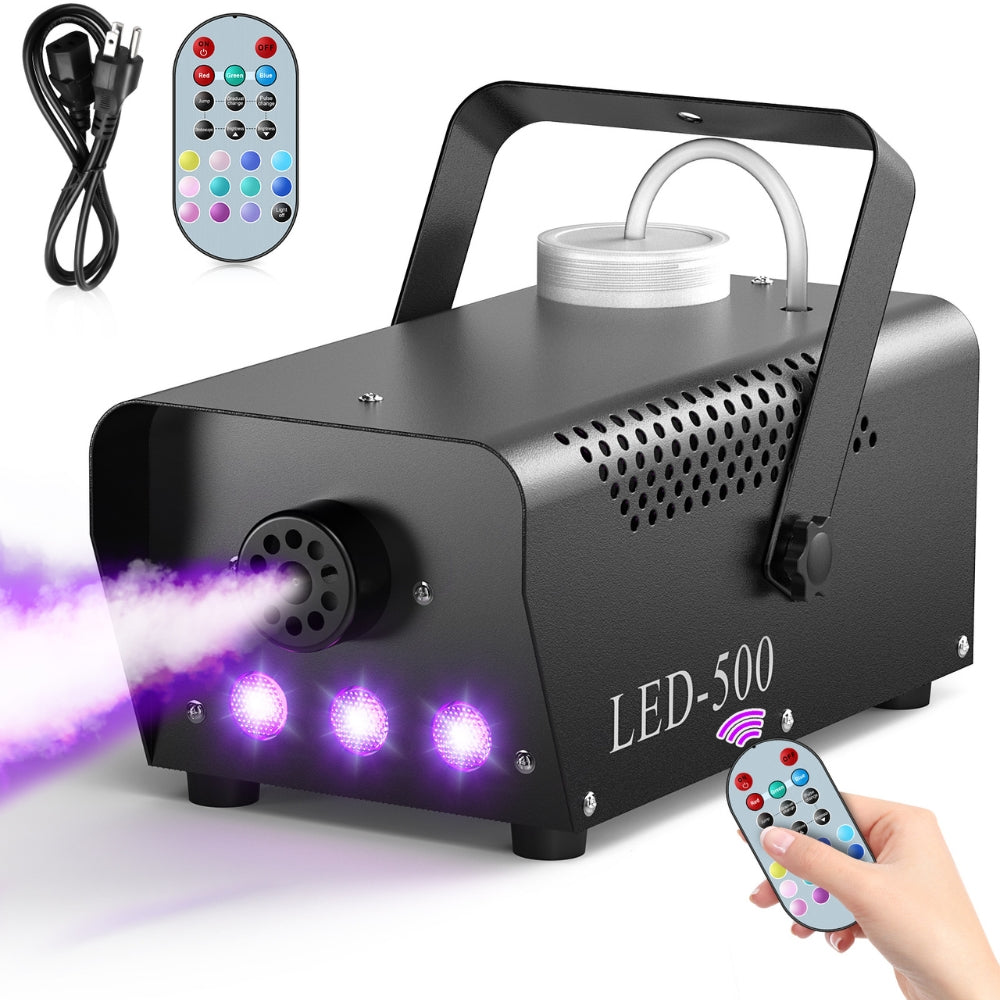 500W Fogger Stage Rgb Led Effect Dj Smoke Machine Disco Wedding Lights
