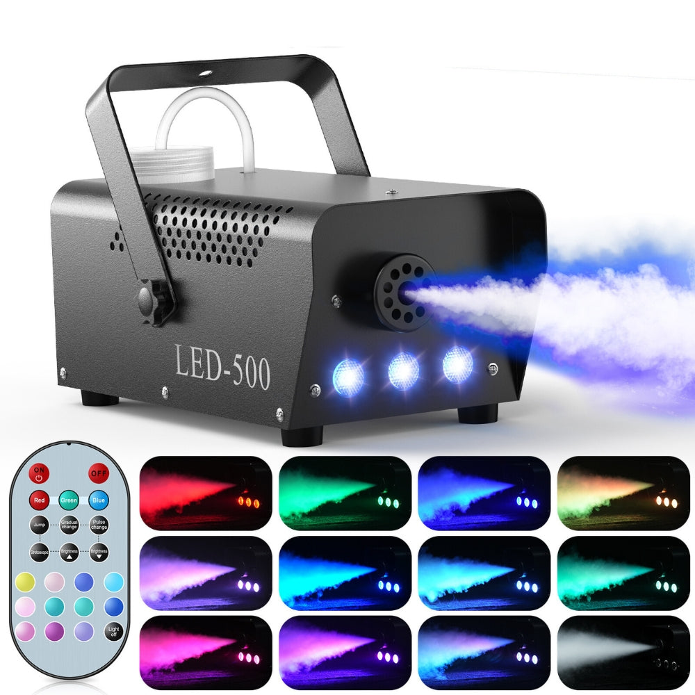 500W Fogger Stage Rgb Led Effect Dj Smoke Machine Disco Wedding Lights