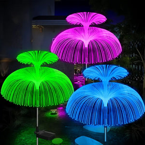 7 Color Solar Jellyfish Lights For Outdoor Walkways And Gardens