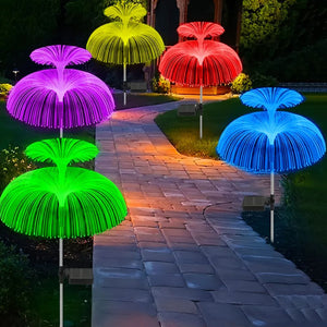 7 Color Solar Jellyfish Lights For Outdoor Walkways And Gardens