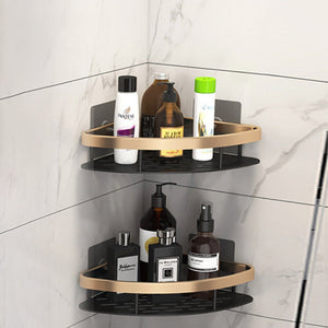 Non Perforated Bathroom Shelf Floating For Wall Shelves Shower Corner