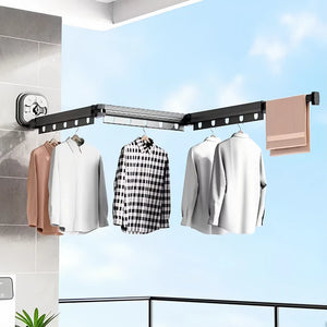 Wall Mounted Retractable Laundry Drying Rack