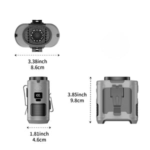 20000Mah Outdoor Waist Fan And Power Bank Convenient Portable Neck