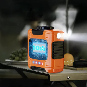 20000Mah Outdoor Waist Fan And Power Bank Convenient Portable Neck