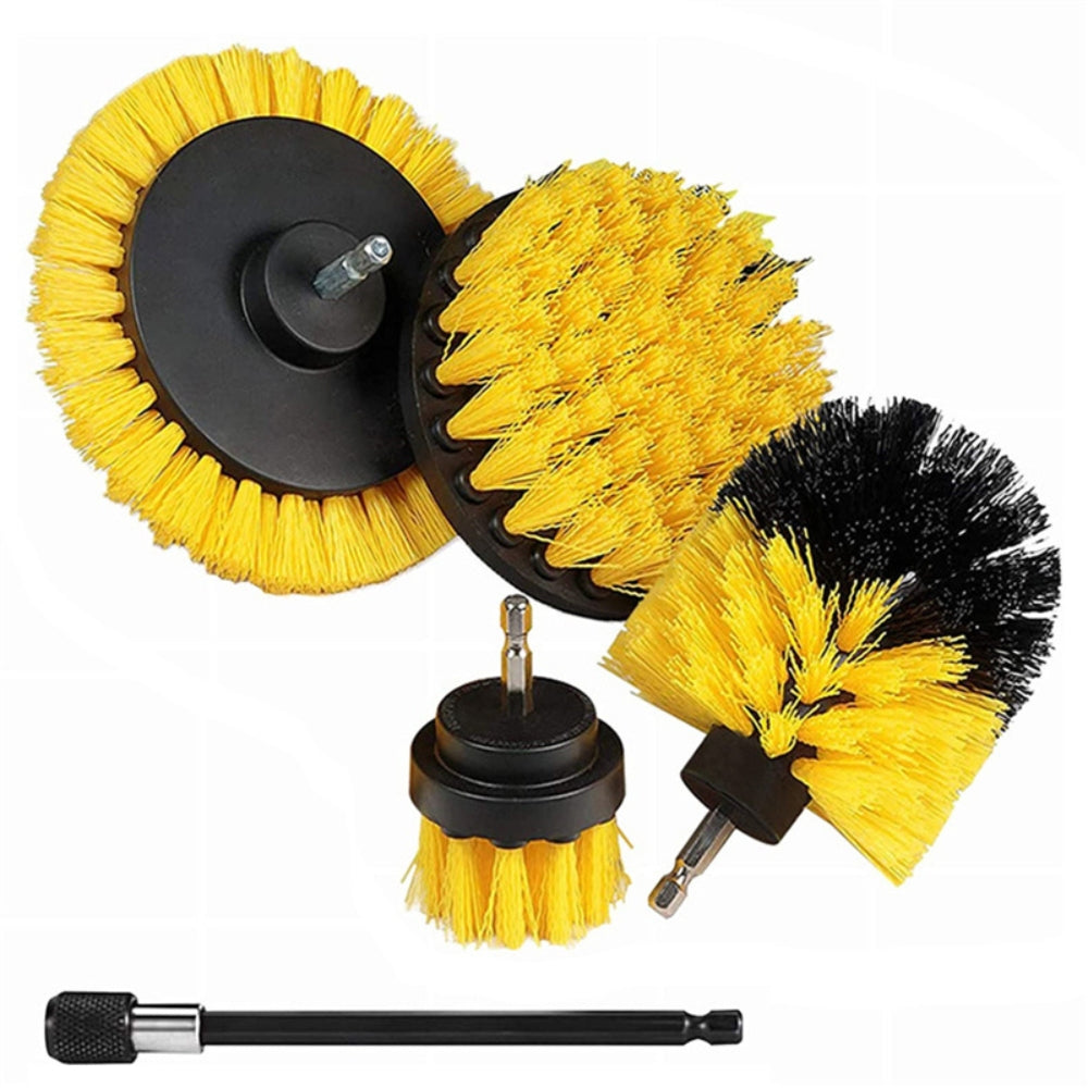 Electric Drill Brush Set Power Scrubber For Carpet Bathroom Surface Tub Furniture Shower Tile Tires Cleaning Tool