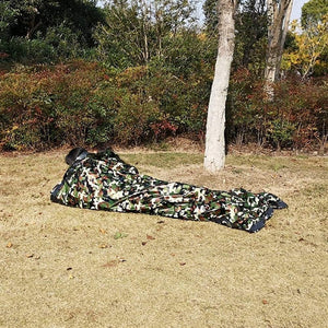 Camouflage Waterproof Emergency Sleeping Bag For Outdoor Camping And Survival