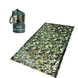 Camouflage Waterproof Emergency Sleeping Bag For Outdoor Camping And Survival