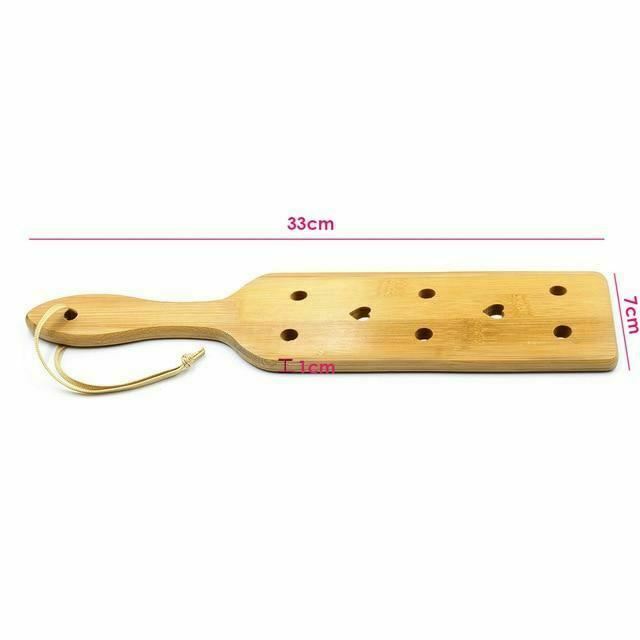 Bamboo Wooden Spanking Paddle Impact Play Fetish Bondage Kink Bdsm Restraints