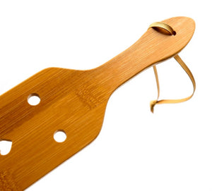 Bamboo Wooden Spanking Paddle Impact Play Fetish Bondage Kink Bdsm Restraints