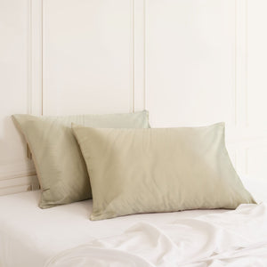 Mulberry Silk Pillow Case Twin Pack Size: 51X76cm Champagne