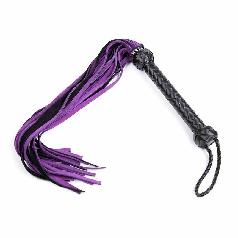 House Of Dasein Purple Flogger Spanking Whip Impact Play Bondage Kink Fetish