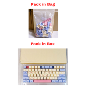 Keycap Keyboard White 132 Keys Pbt Dye Sublimation Switch Fit Pack In Bag