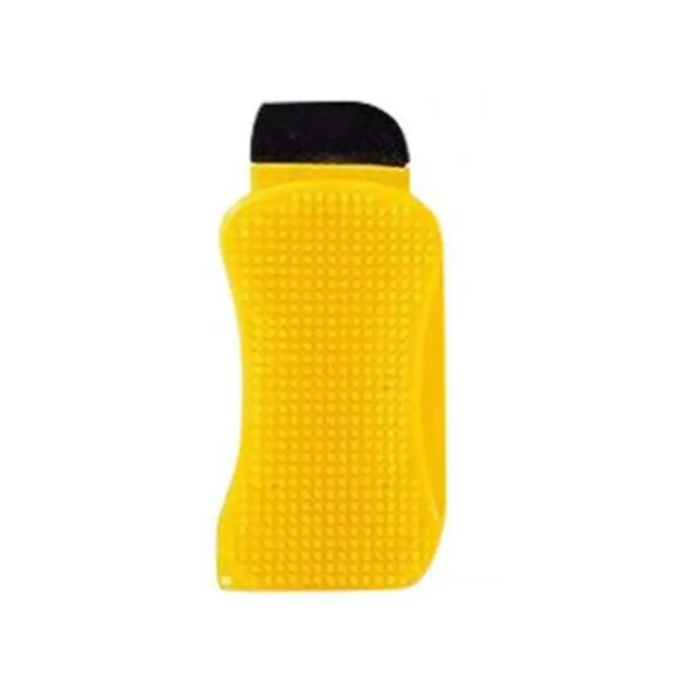 3 In 1 Silicone Dish Brush Washing Scrubber Yellow