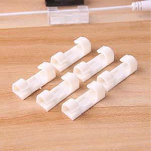 20Pcsset Self Adhesive Cable Clips Organizer Drop Wire Holder Cord Management Winder Protector