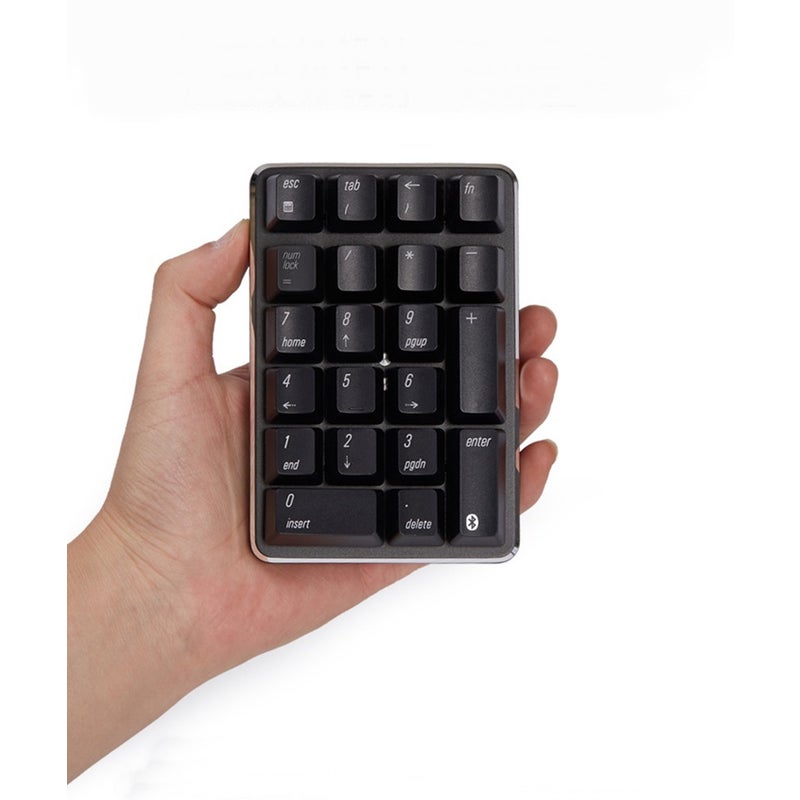 21 Bluetooth Wireless Mechanical Numeric Keypad For Desktop Notebook Tablet Gateron Cherry Axis