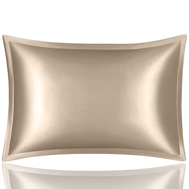 Pillowcase 50X75cm Coffee Pure Real Silk Comfortable Home Bed Linen